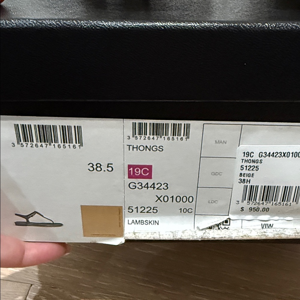 Authentic brand new CHANEL Beige Sandals with Iconic Logo - Picture 4 of 4